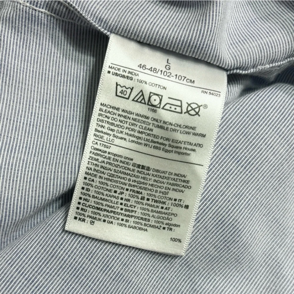 BANANA REPUBLIC Blue Custom 078 Wash Camden Fit Button Down Dress Shirt